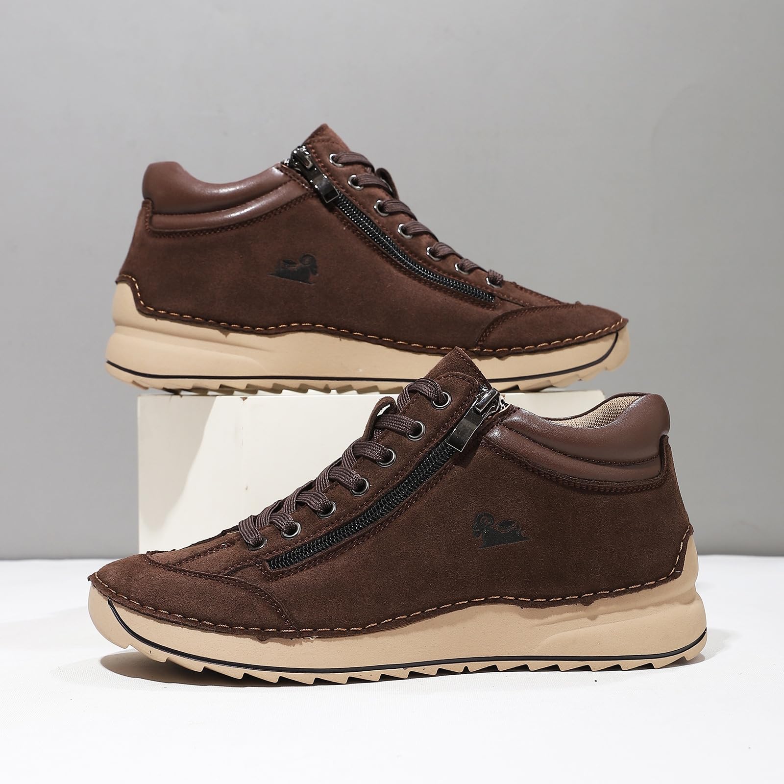 Wodoodporne buty trekkingowe damskie wysokie platformie