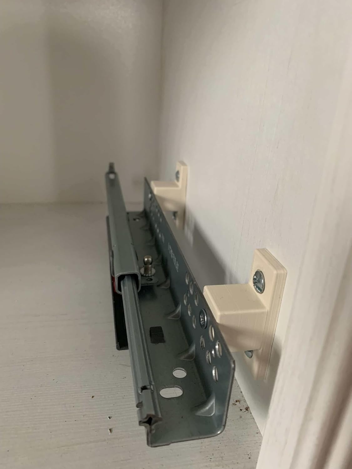 4 Pack Hardware 0.67" (17Mm) Drawer Slide Cabinet Side Spacers Plastic