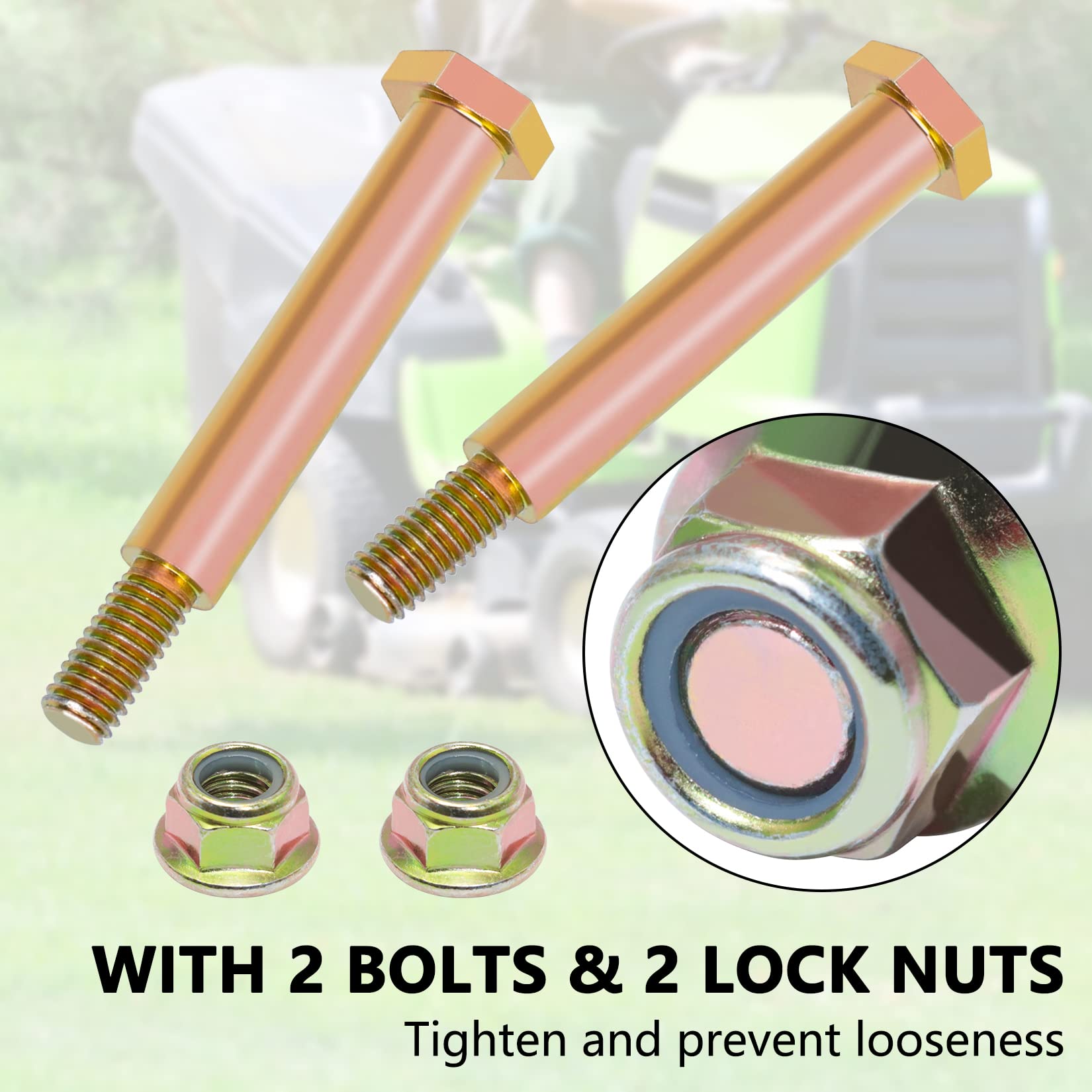 KOOTANS Paquete de 2 ruedas de cubierta de cortacésped para Husqvarna 532174873 589527301, para Craftsman MTD AYP 174873 133957 532133957 734-3058, para Cub Cadet 734-04155, apto para la mayoría de