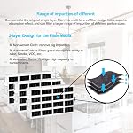Fresh Flow Refrigerator Air Filter Replacement for Whirlpool W10311524, W10335147, 2319308 Filter for Air1, W10315189 For kitchenaid Refrigerator Air Filters, 3-PACK