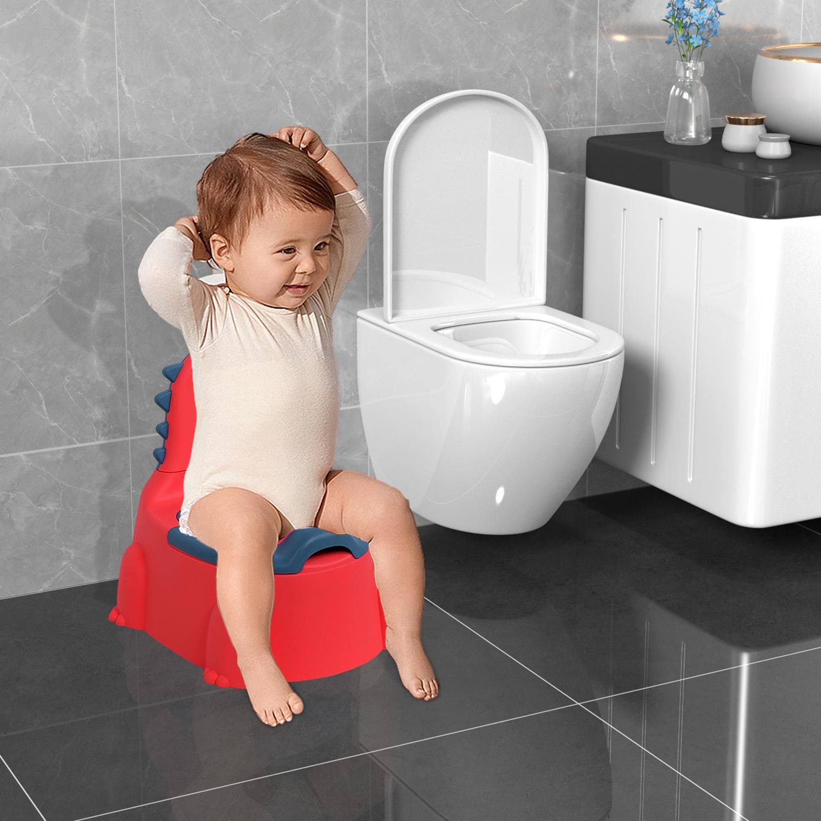 Pot De Toilette Bébé - Avec Bol Amovible - Stable Et Portable - Apprentissage Propreté - Pour Voyage