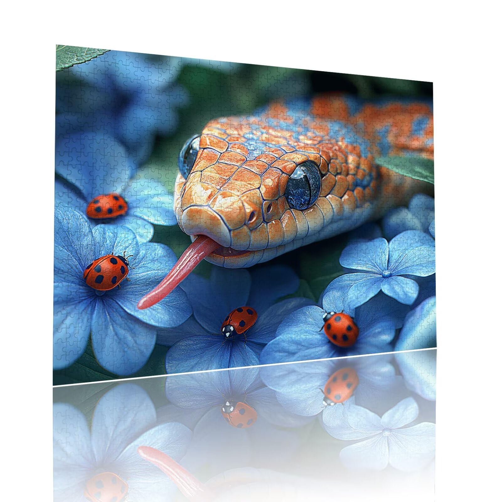 Puzzle Erwachsene 2000 Teile Schlange Blume Educa Jigsaw für Kinder ab 8 Jahren Mädchen Jungen, Erwachsene Impossible Klassische Puzzles Schwer, Anspruchsvoll Spielspaß, Als Geschenke 70x99cm t-874