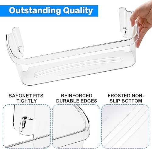 Miniatura 6 de 242126602 Estante de repuesto para refrigerador Frigidaire Electrolux, Frigidaire Número de pieza de repuesto del estante de la puerta 4547407,