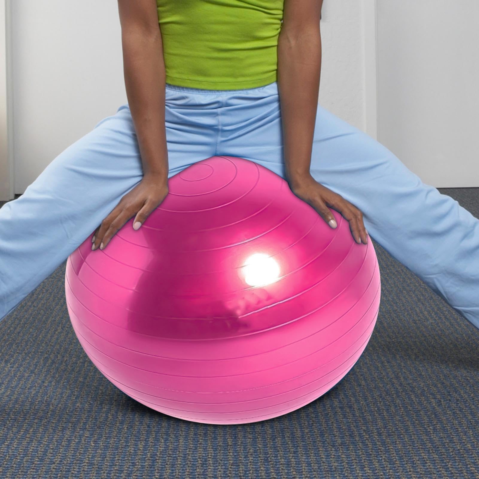 Palla per gravidanza, palline da yoga per esercizi con pompa, attrezzatura portatile per allenamento a casa, palestra, per allenamento di base, stabilità, equilibrio, fitness, parto