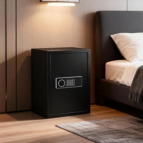 Miniatura 7 de Caja de seguridad digital, con bolsa ignífuga para proteger documentos personales, 1.9 pies cúbicos, 12.2 x 13.8 x 19.7 pulgadas (exterior), caja