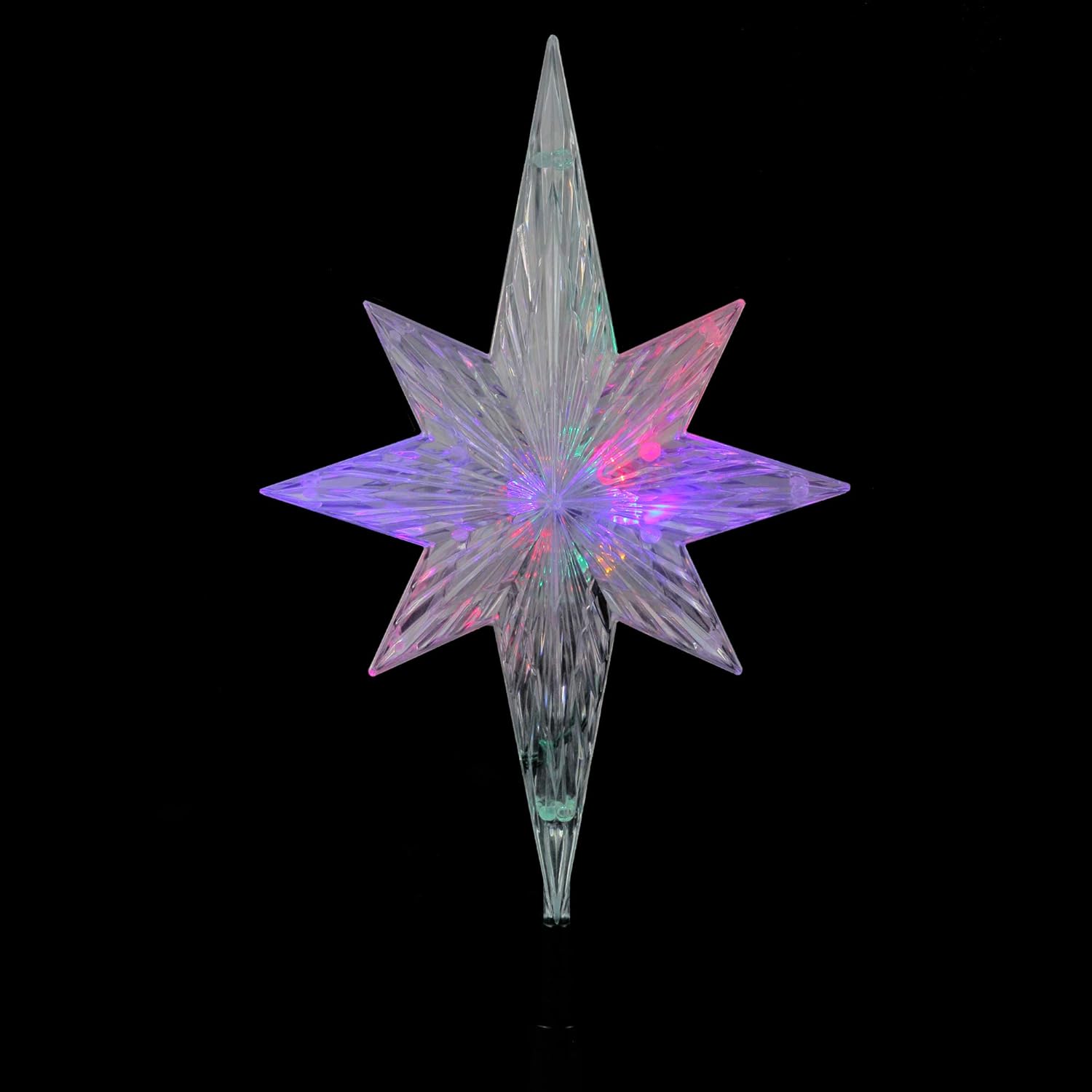 Kurt Adler 11.25-Inch UL Polar Star Treetop with LED Color-Changing Light