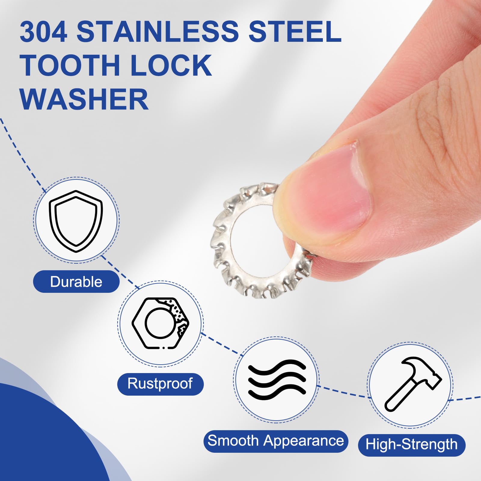 PATIKIL M10 External Tooth Lock Washers - Image 3
