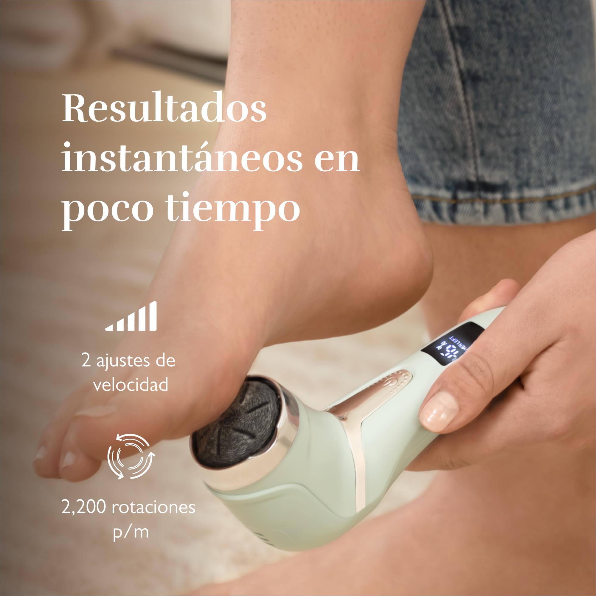 Silk'n FreshPedi Quitacallos Eléctrico, Resistente al Agua, con Sistema de Vacío, Color Mint