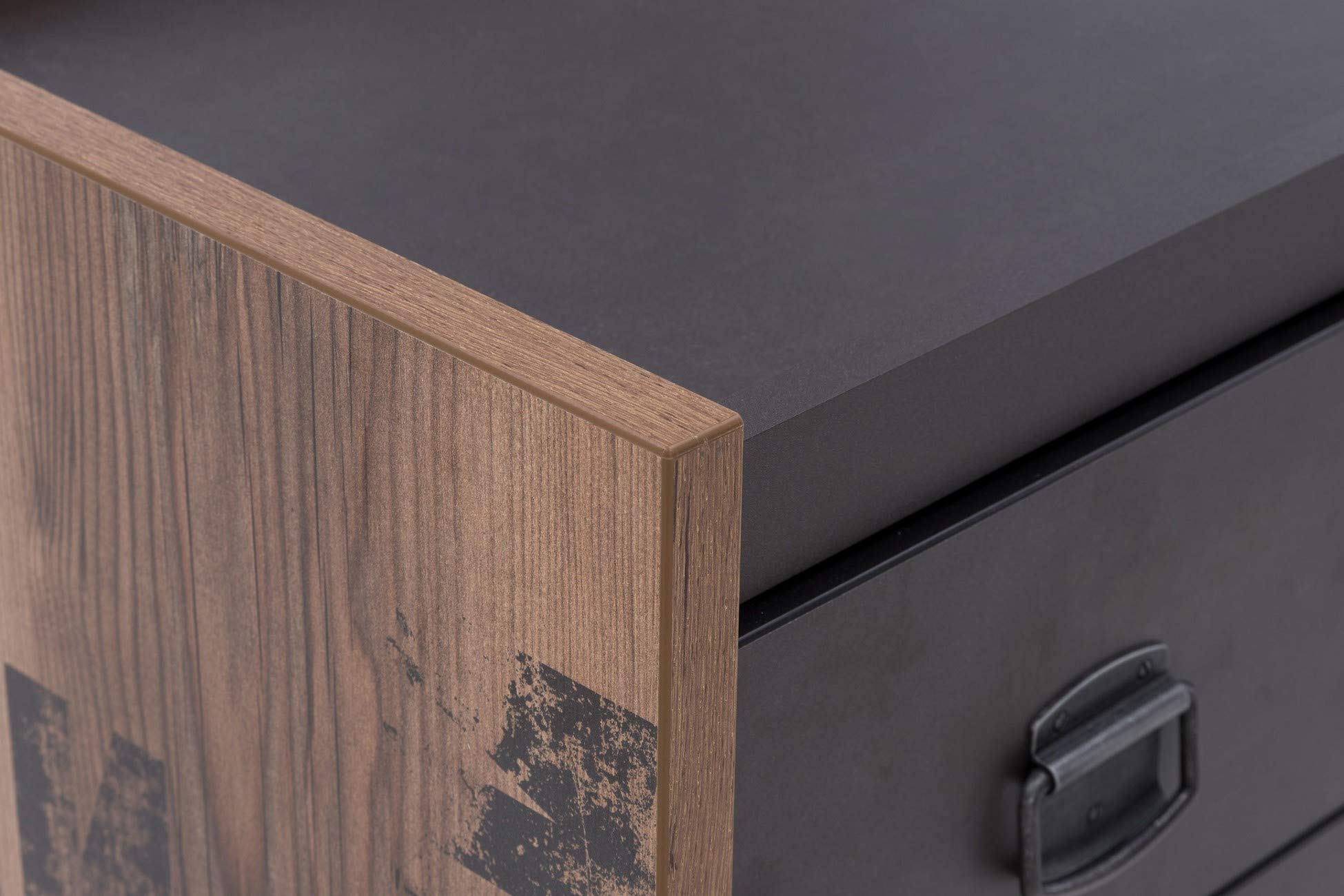 Furniture24 Kleiderschrank Fargo FG02 Schrank Drehtürenschrank 2 Türiger Jugendzimmerschrank mit Kleiderstange und Einlegeboden
