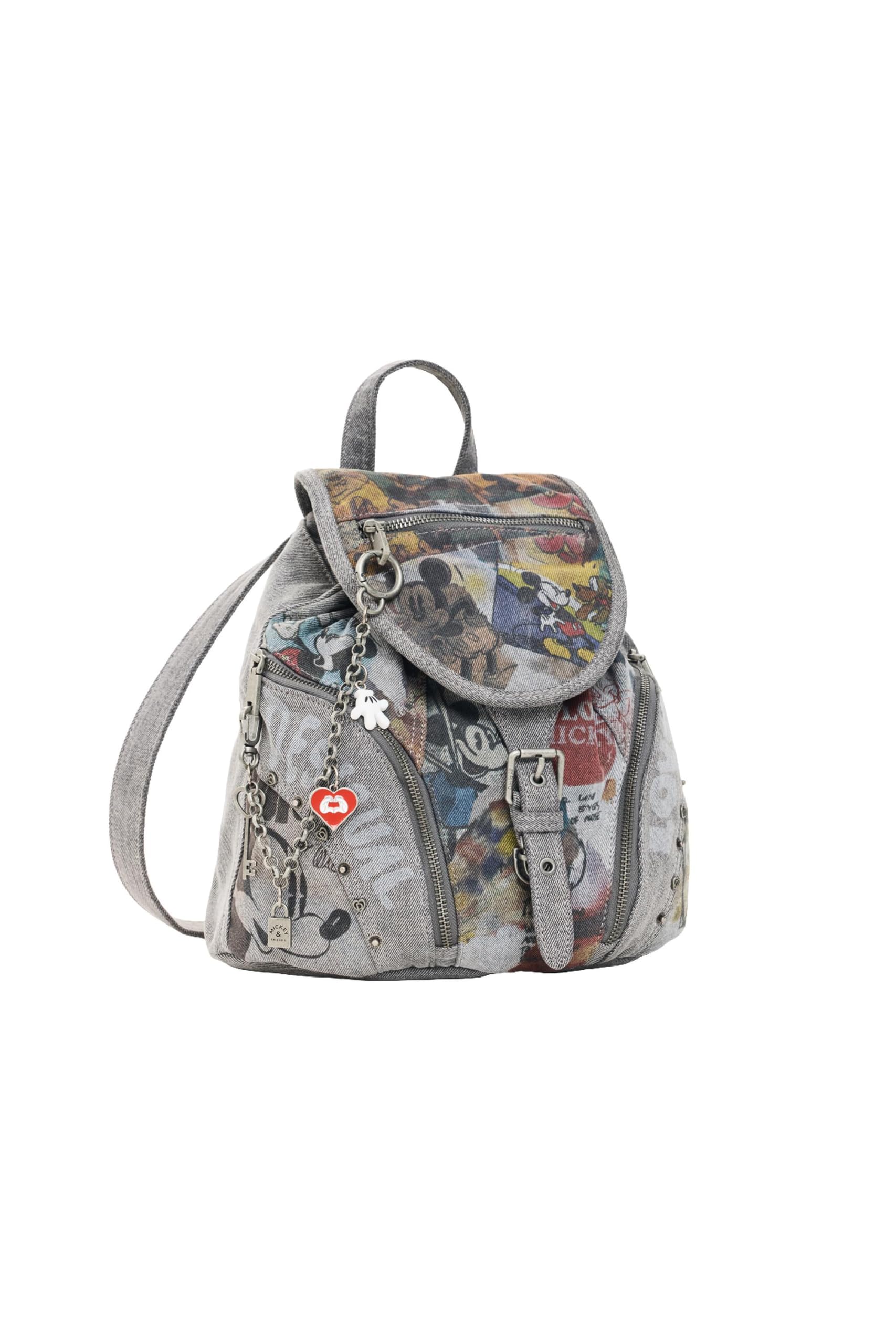 Desigual Mochila Mujer Negro One size