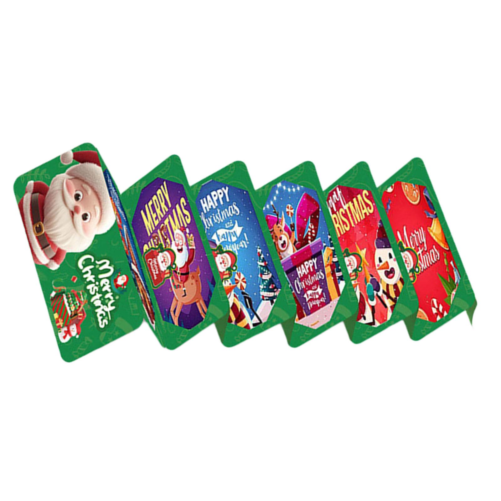 Msioytog Santa Themed Cash Pockets Organizers 10 Slots for Christmas Parties and Gift Storage Paper Cash Gift Pockets