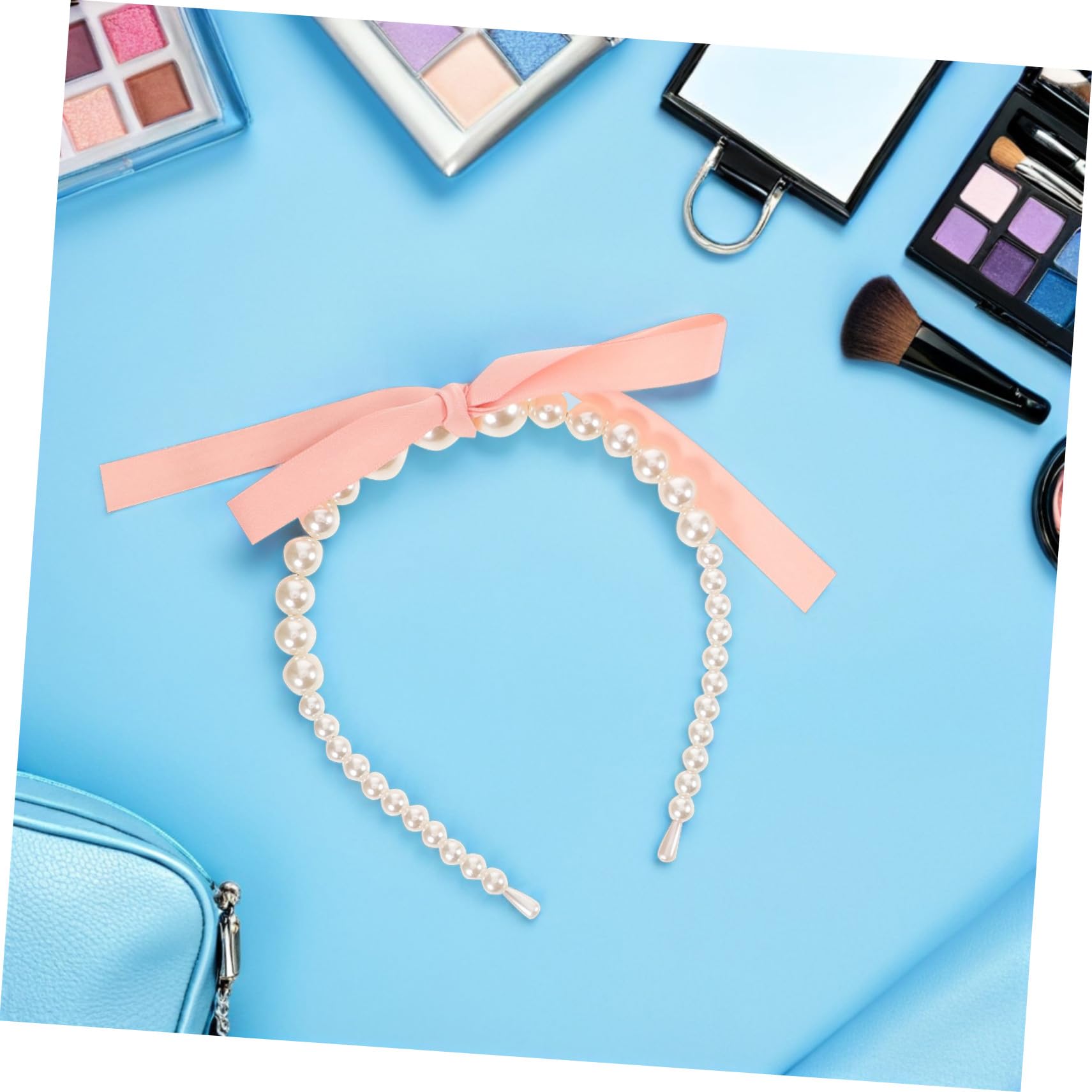 15 Piezas Diademas con Lazo de Cinta y Perlas Falsas Accesorios para Cabello Elegantes y Cómodos para Mujer Diseño Fino y Ligero para Diario y Ocasiones Especiales
