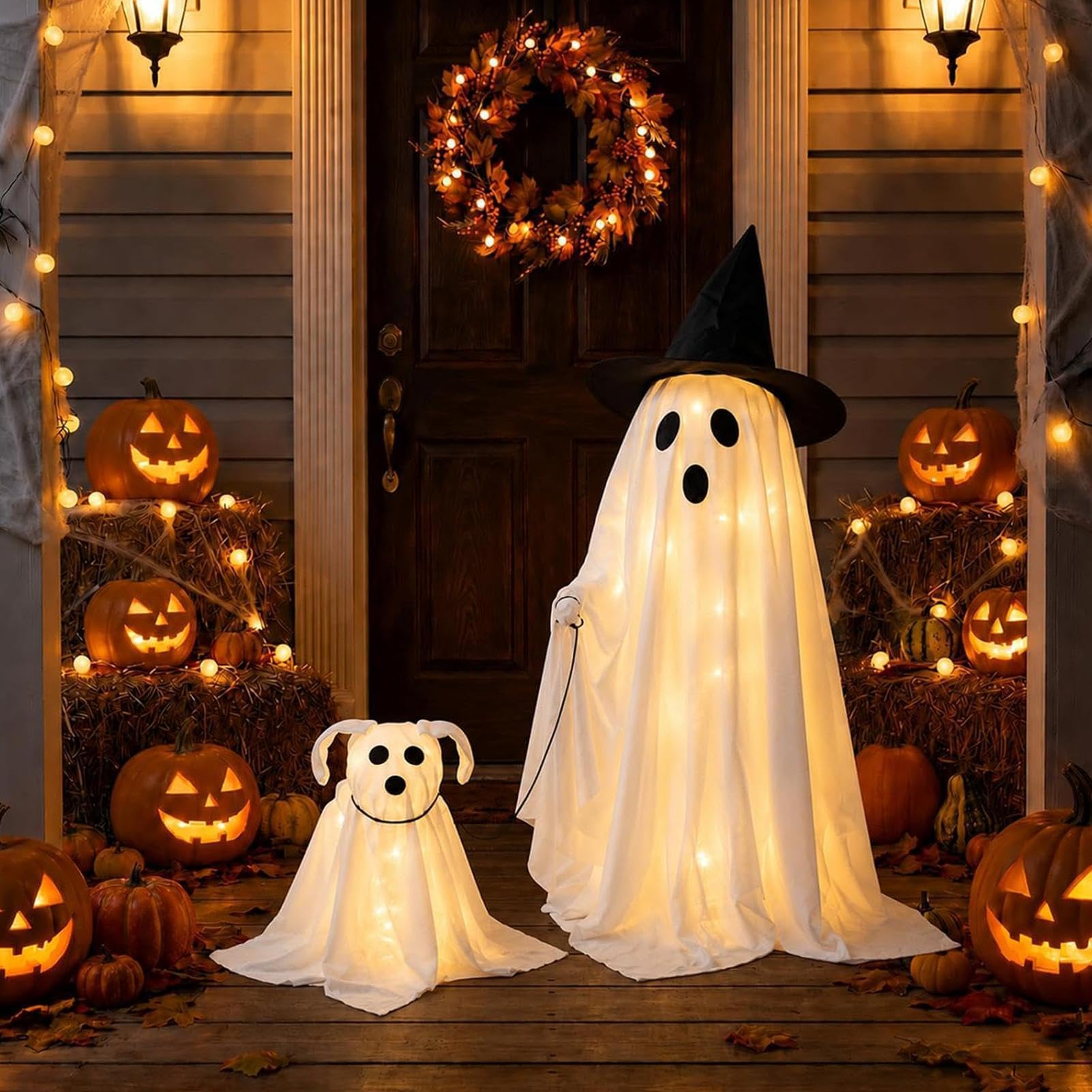 Decorazioni Halloween Fantasma Da Esterno Caldo Divertente A Batteria