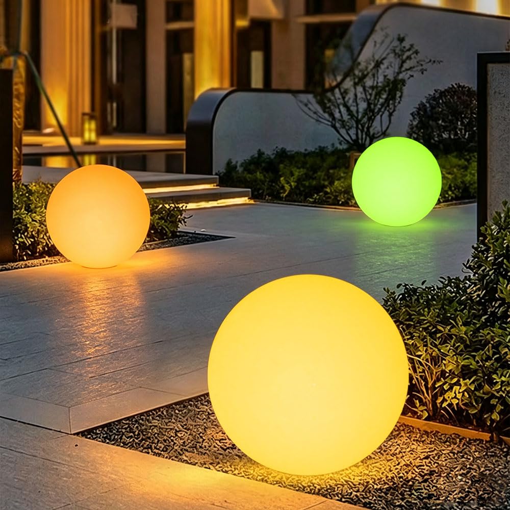 Amazon.co.jp : 20インチ LED 光るボールライト 大型 充電式 地球儀