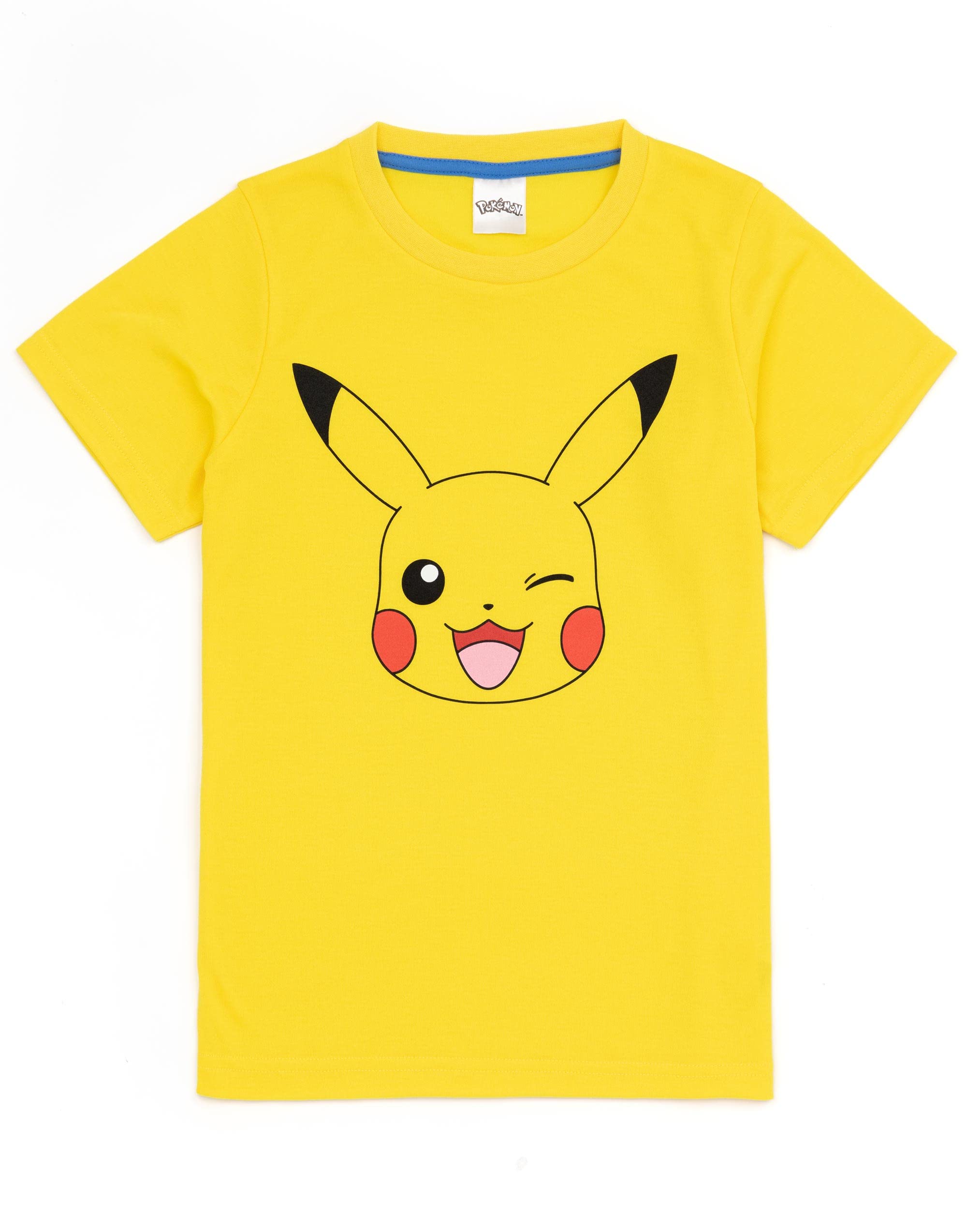 Pokémon Boys 2 Pack Pyjamas | Enfants Jaune Pikachu Bleu Bulbasaur Charmander Squirtle Personnages T-Shirts Shorts Set | Produits dérivés de vêtements de Nuit de Jeu