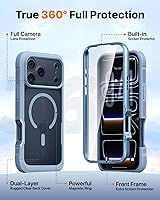 Vista 669 de Diaclara - Funda diseñada para iPhone 15 Plus de 6.7 pulgadas, transparente, cuerpo completo, con protector de pantalla, resistente de protección