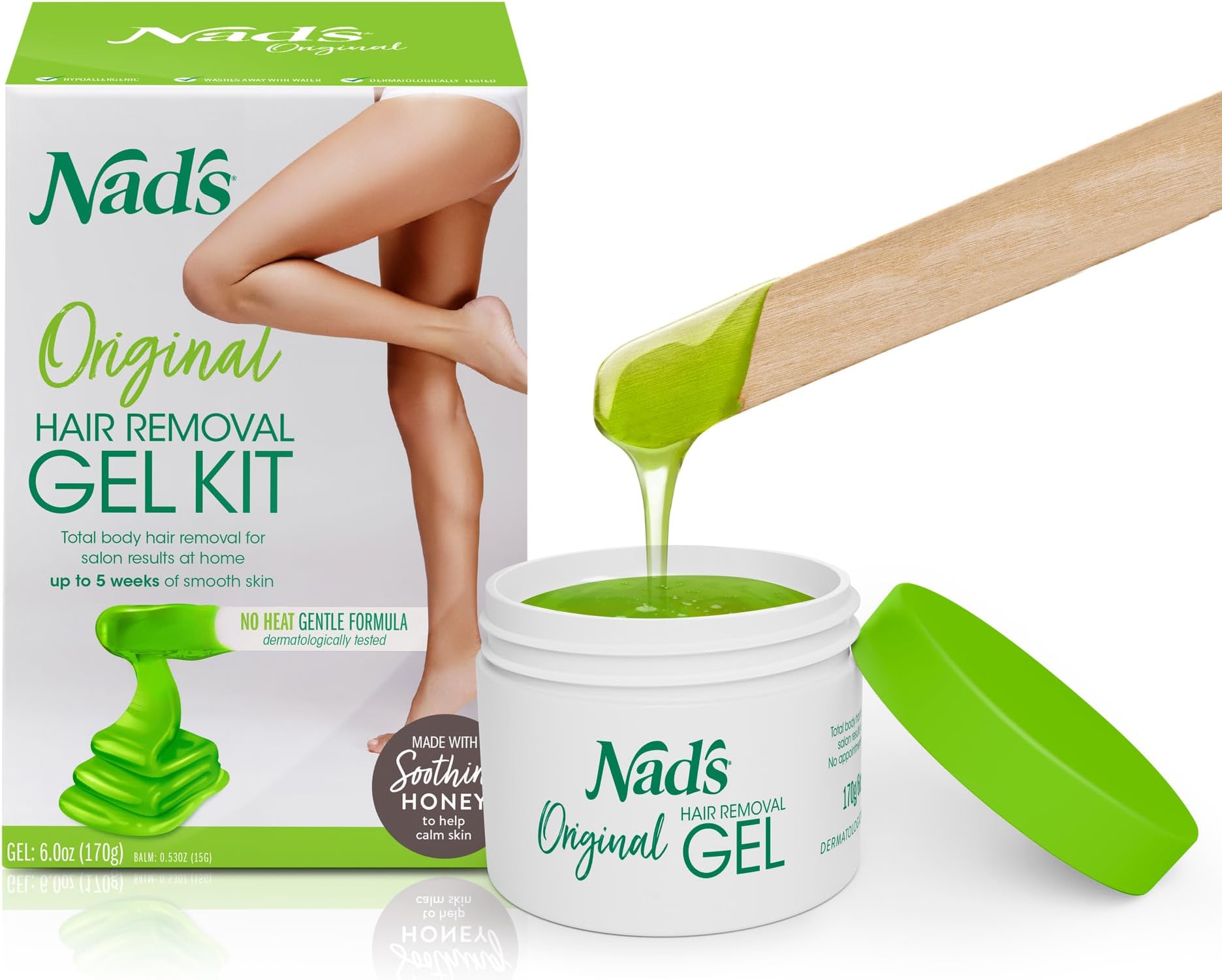 Natural Hair Removal Gel Kit