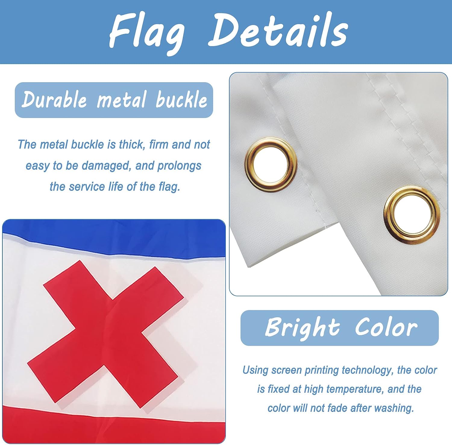 Wendergo 2 Pcs L'manberg Flag Dream SMP, Lmanburg Freedom Flag 2021 Mcyt Indoor Outdoor Banner, Dream SMP Fade-Resistant Polyester Flag, Double Stitched Tapestry flag for Wall, Garden Home Decoration - Image 5