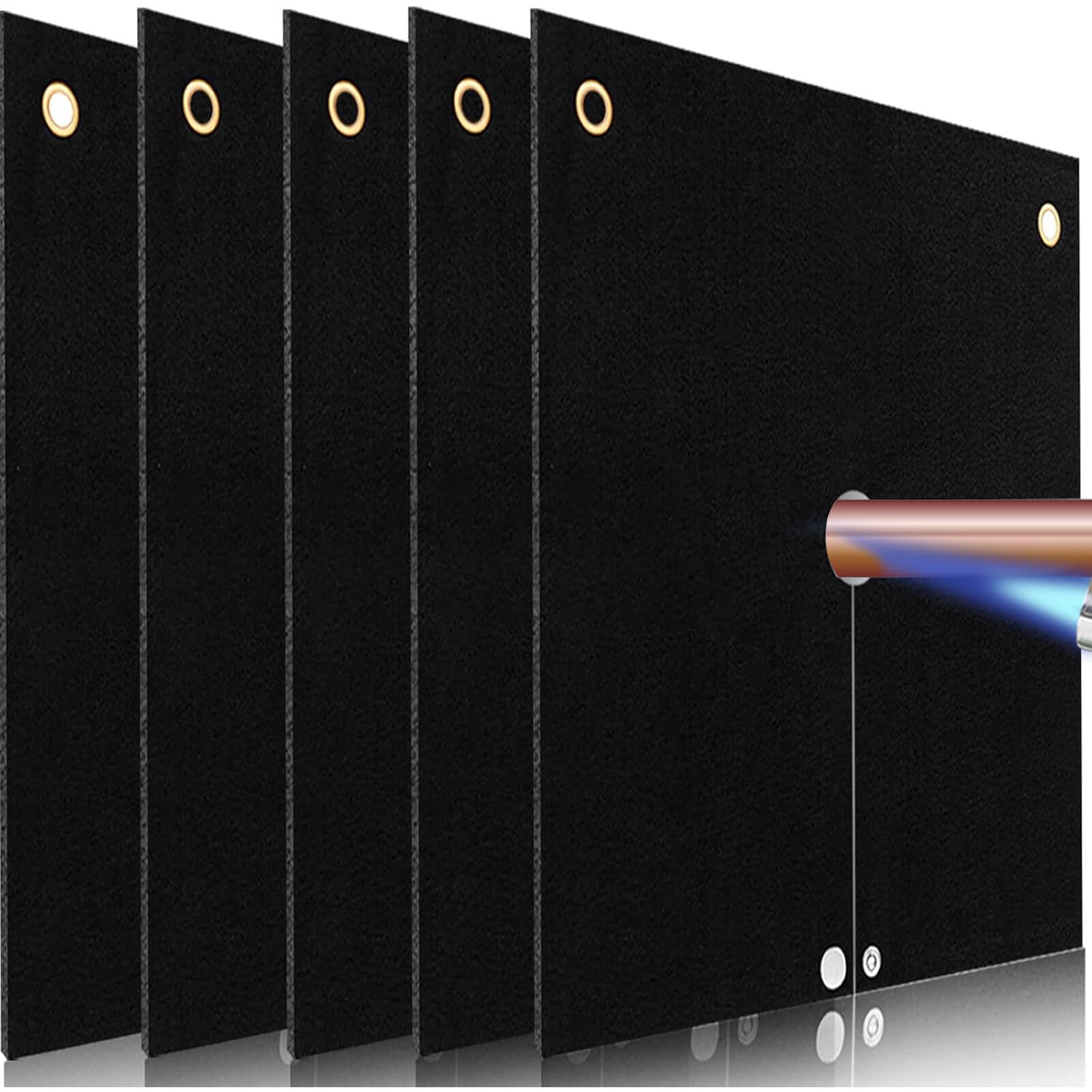 Amazon.com: TOHONFOO Welding Blanket Fireproof, 5 Packs Opening Shape ...