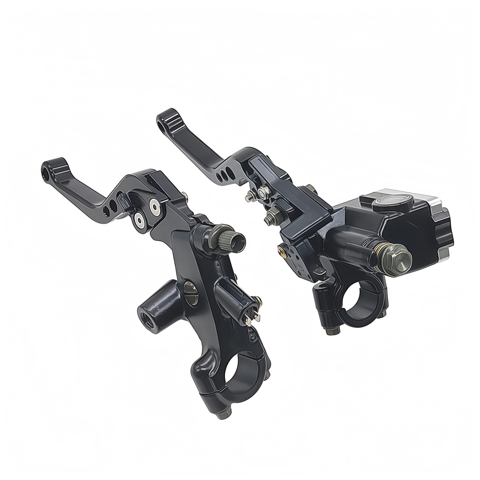 Riderai Black Motorbike Clutch Levers For Yamaha Handlebar Interior 7/8 Inch Motorcycle Brake Clutch Levers
