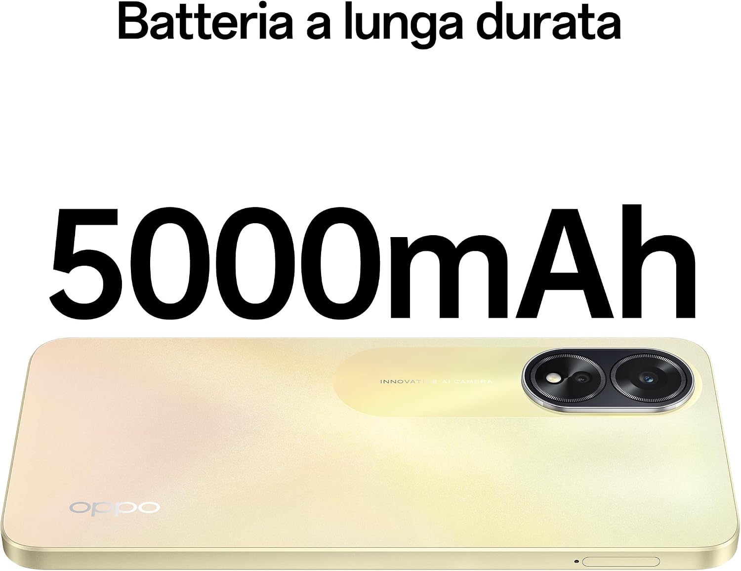 OPPO A38 Smartphone, AI Doppia Fotocamera 50+2MP, Selfie 5MP, Display 6.56” 90HZ LCD HD+, Batteria 5000mAh, RAM 4 (Esp 1GB/2GB/4GB)+ROM 128GB (esp1TB), Supporto Auto [Versione Italia], Oro (Gold) - Immagine 4