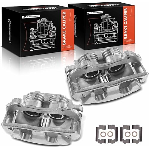 A-Premium Disc Brake Caliper Assembly with Bracket Compatible with Select Chevrolet and Pontiac Models - Camaro & Firebird, 1998-2002, 3.8L 5.7L - Front Driver and Pasenger Side, 2-PC Set