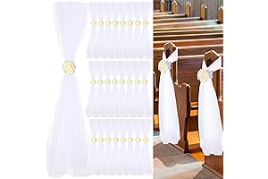 Elegant Wedding Pew Bows: Enhancing the Sacred Atmosphere