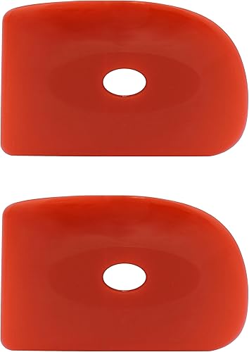 Miniatura 5 de Cerámica roja de silicona suave, paquete de 2, herramienta de escultura de cerámica ultrasuave para un acabado suave y eliminación de marcas de