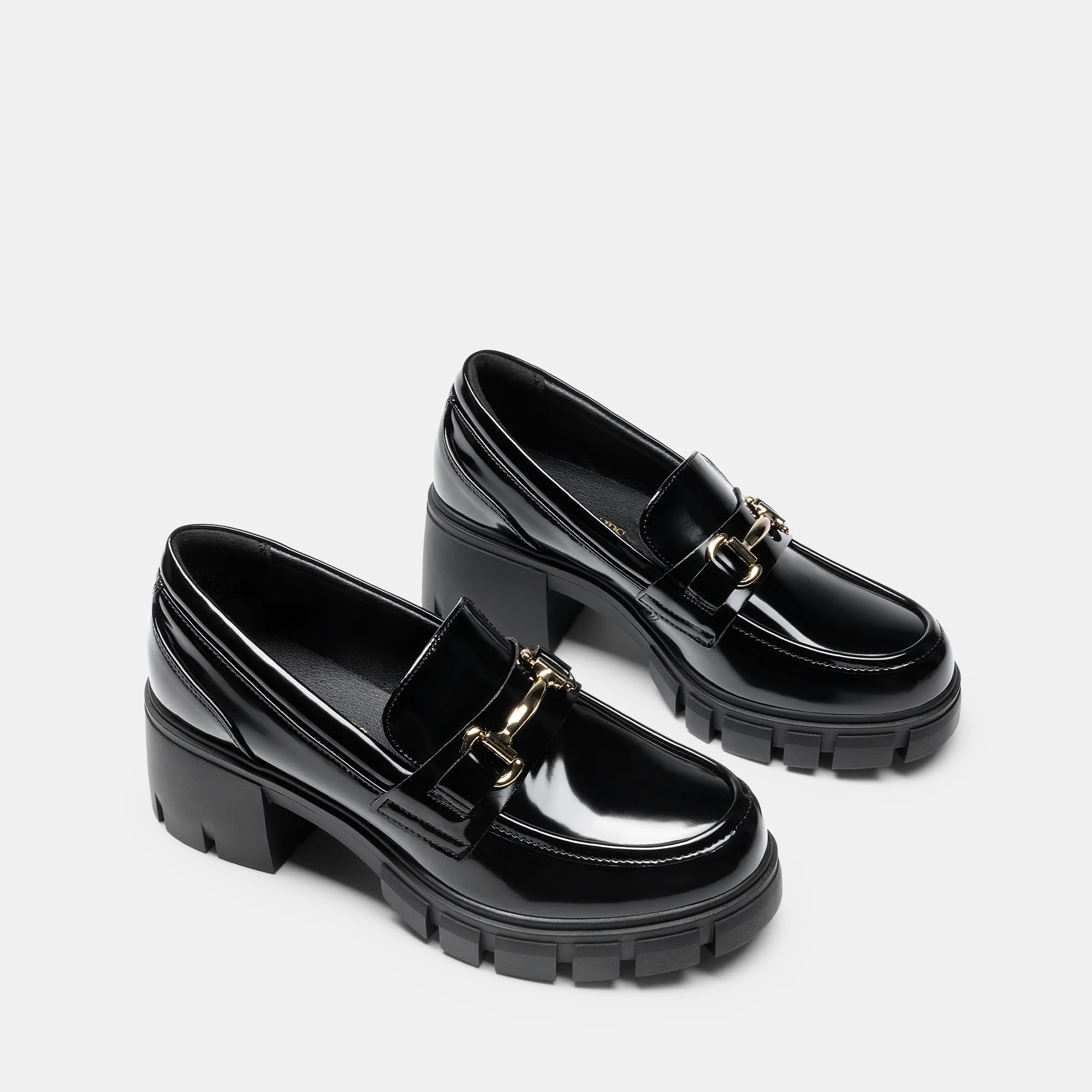 DREAM PAIRS Mocasines para Mujeres Plataforma Mocasines Gruesos Slip On Zapatos Casual