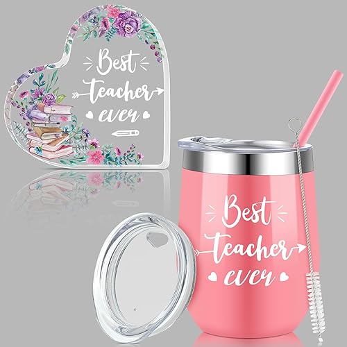 Cunhill Juego de 2 tazas de regalo de agradecimiento para mujeres, taza de café, recuerdo y decoración de graduación de pisapapeles (mejor estilo de