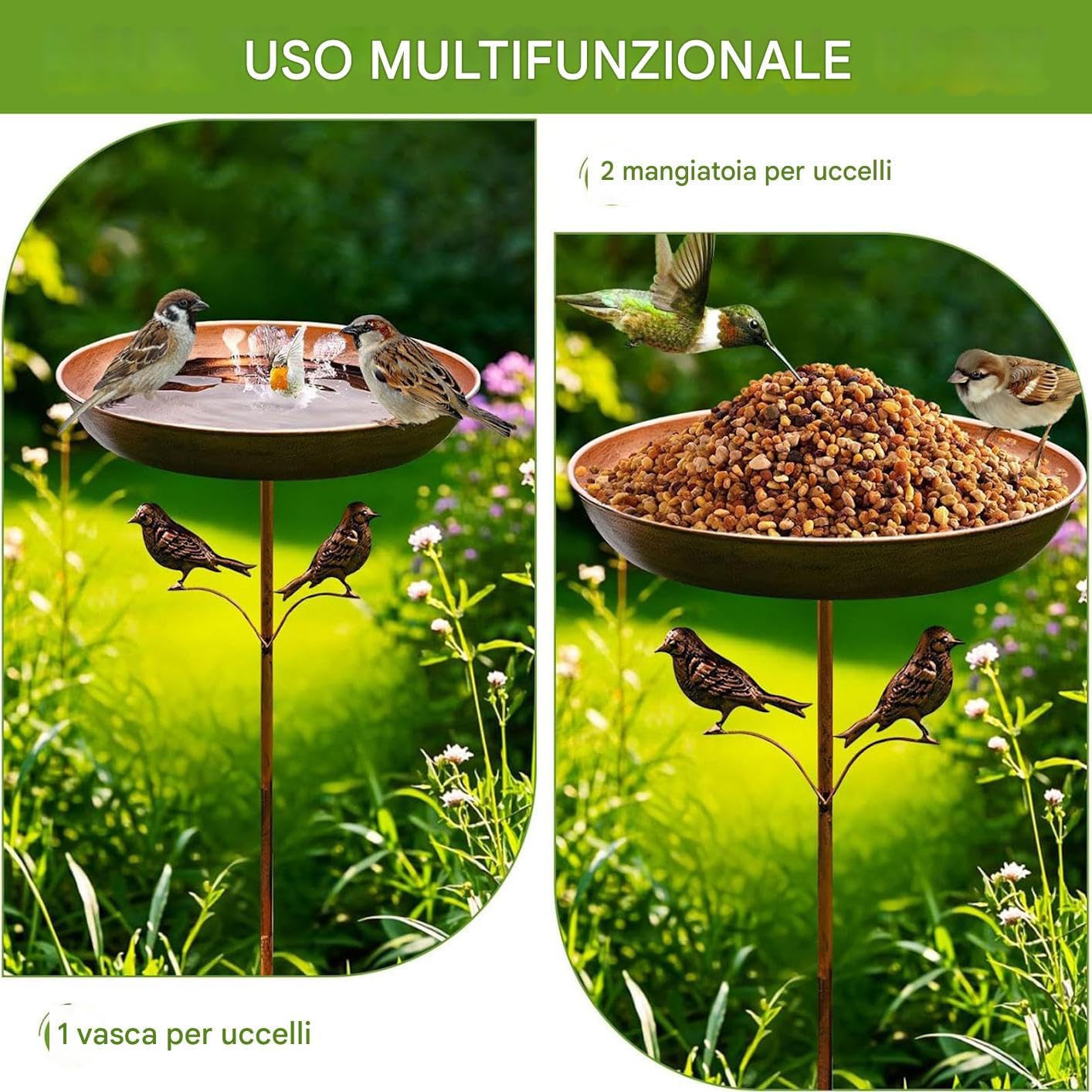 PAPPAGALLO NINFA BAGNO Per Uccellini Pappagallo Vasca Da Bagno Bagni Per Uccellini Vasca Da - Foto 3