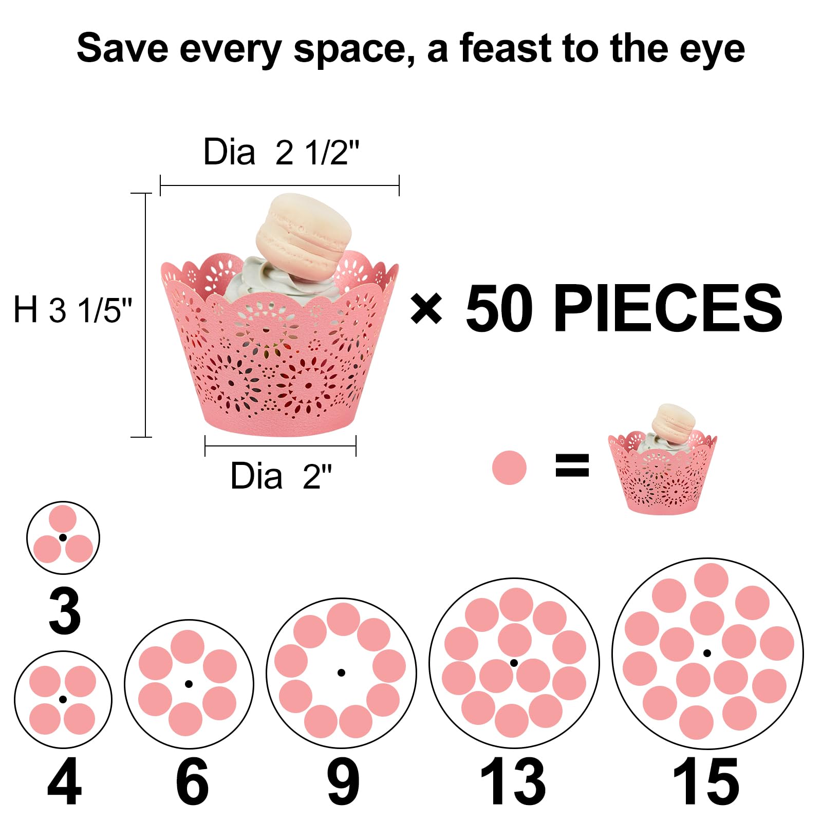 Présentoir à cupcakes à 6 étages - En acrylique transparent - 6 étages - Pour mariage, anniversaire, fête à thème, baby shower