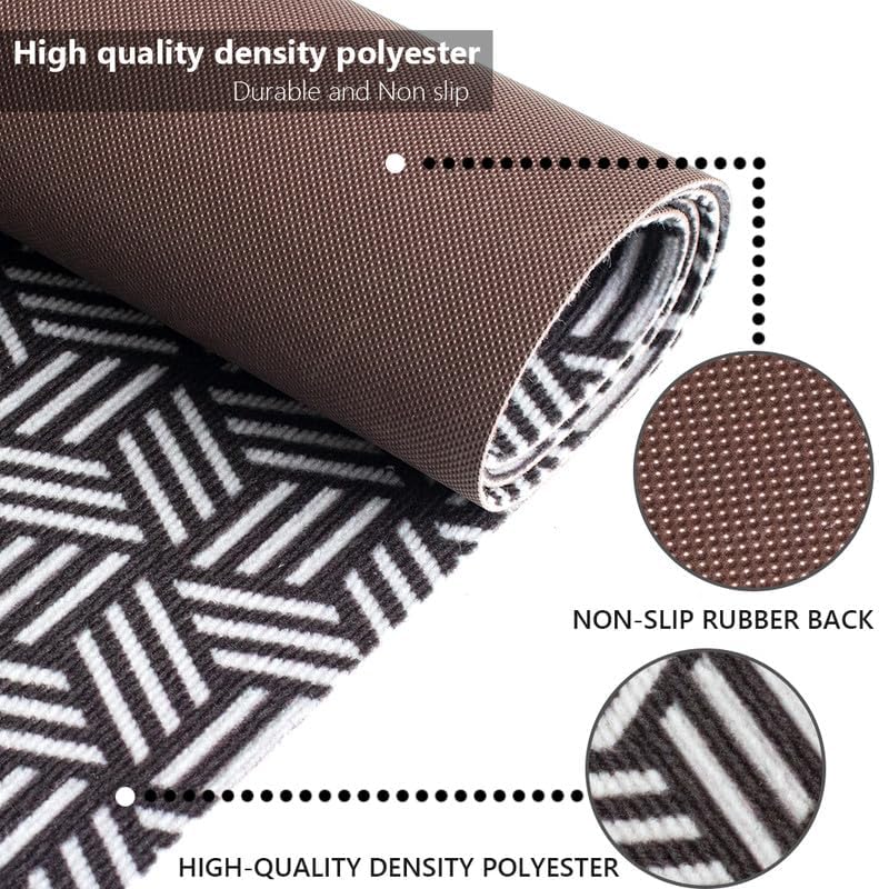 Hallway Runner Carpet Rug Non Slip Custom Size 2FTX6FT, Indoor Outdoor Waterproof Area Rug for Entryway, Kitchen, Garage, Stairs, Front Door, Laundry Room, Commercial Use