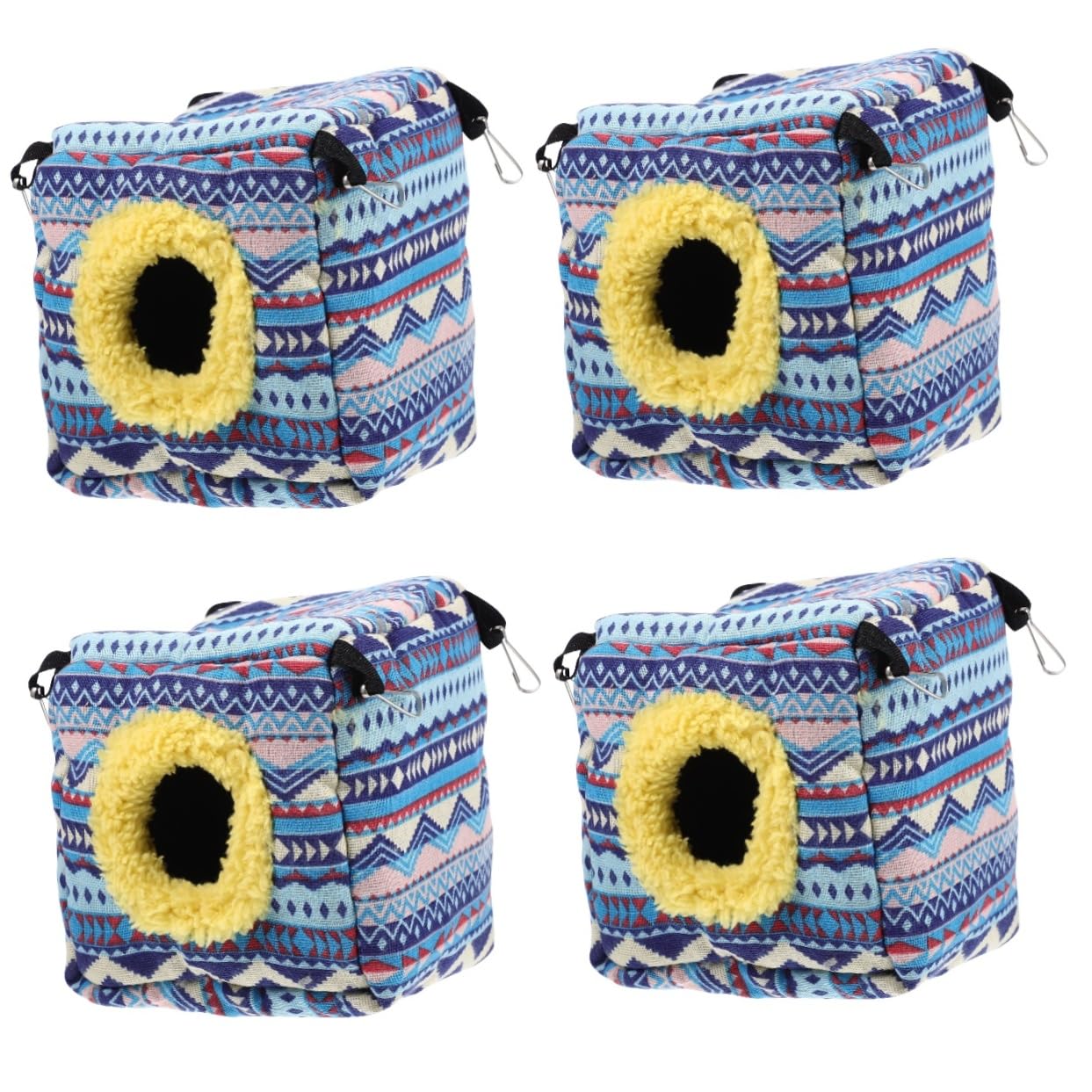 POPETPOP 4pcs Hamster Nest Parakeet Toy Small Animal Hammock Rabbit Toys Hamster Warm Nest Supple Hamster Bed Small Pet Nest Guinea Pig Accessories Rat Winter Hammock Winter Hedgehog Bed