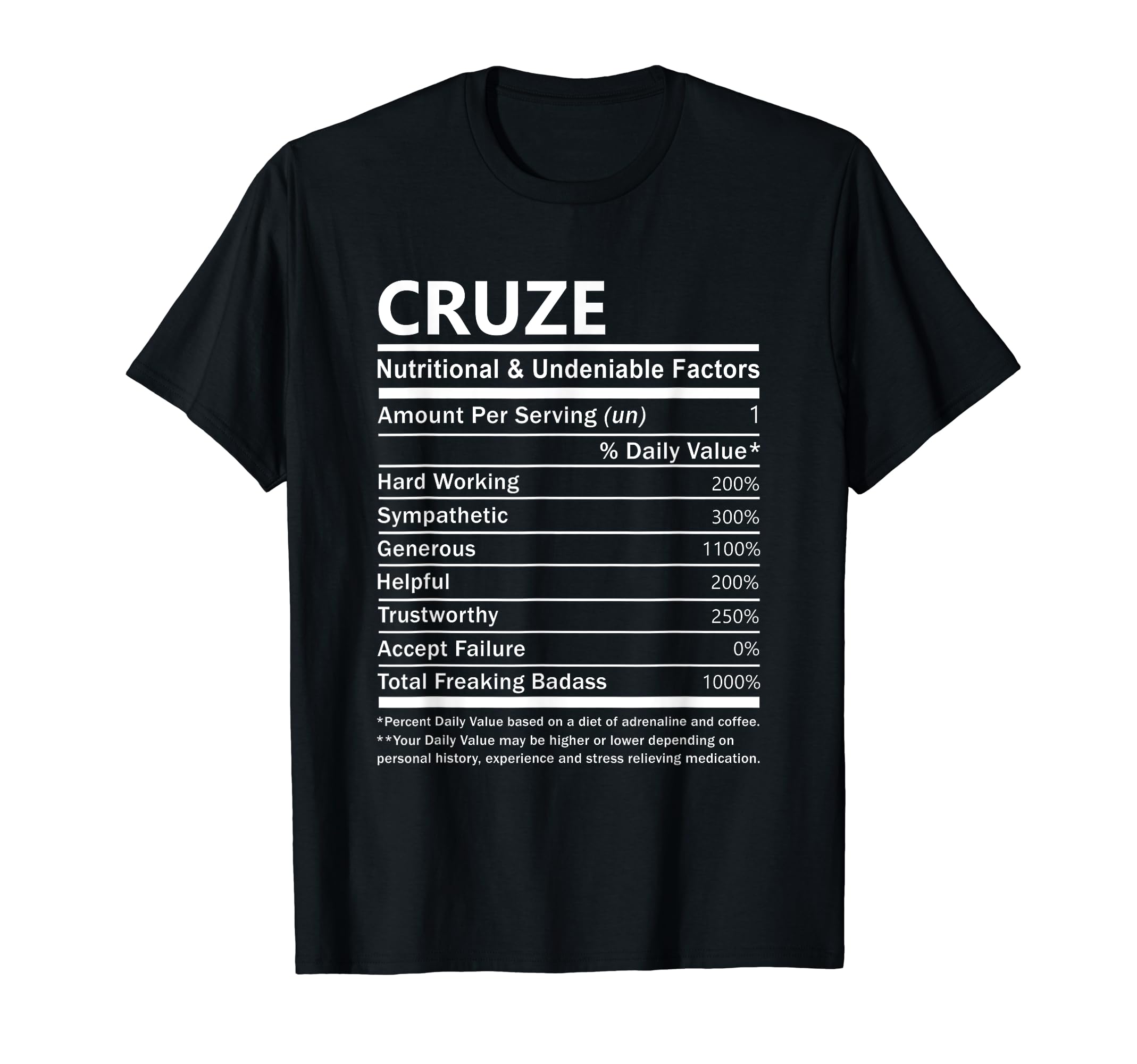 Cruze NameNutritional Factors Cruze T-Shirt