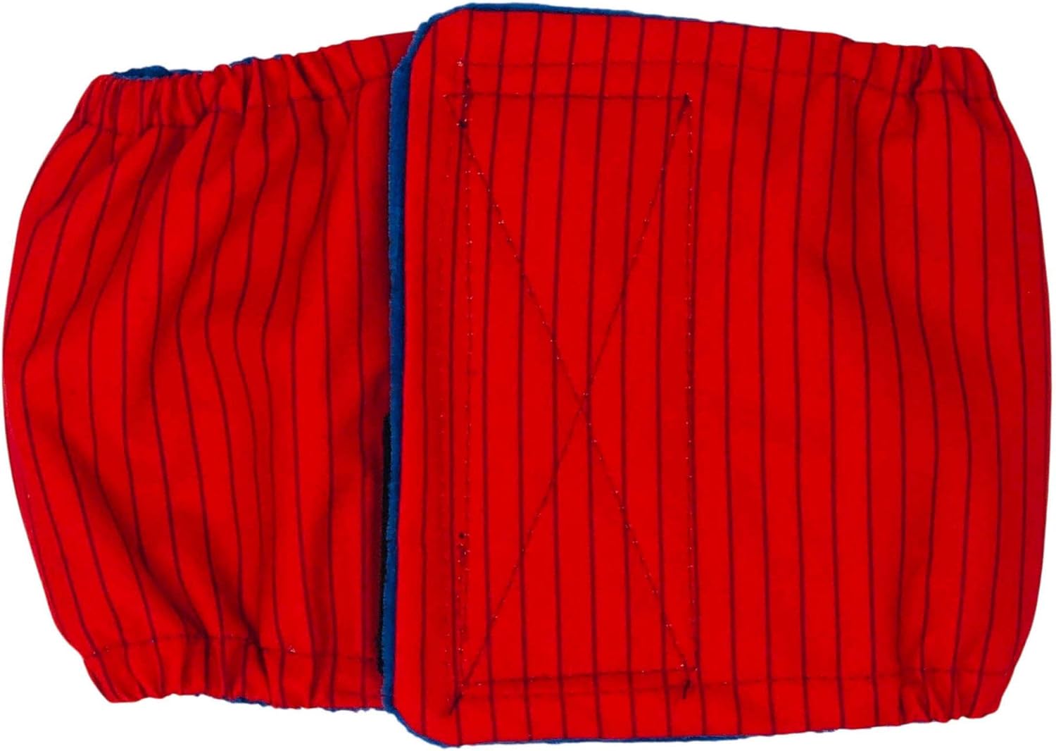 Red Stripes Dog Belly Band Male Wrap, L Male Dog Diaper - Made in USA