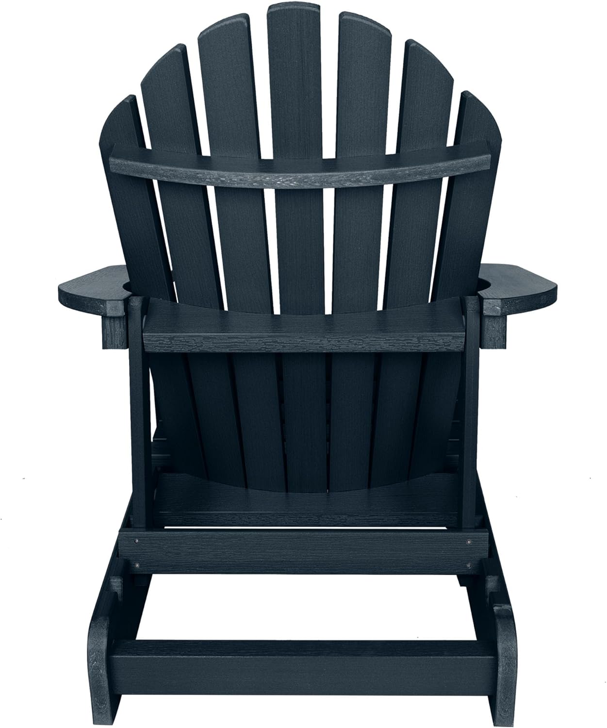 Highwood Hamilton Made in The USA Folding and Reclining Adirondack Chair, Adult Size, Federal Blue