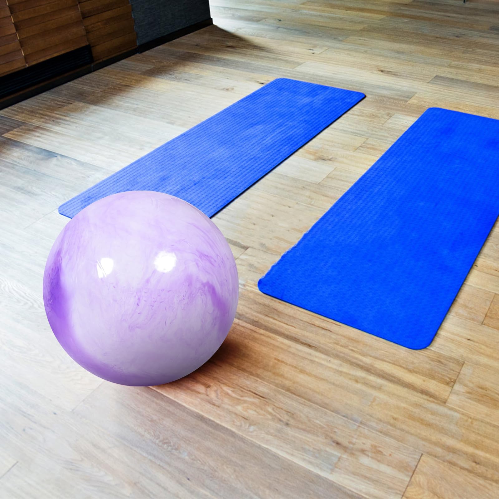 2 Satz PVC Gymnastikbälle mit Marmor Muster 65cm Große Pilatesbälle Leicht und Strapazierfähig für Krafttraining und Balance Sportübungen