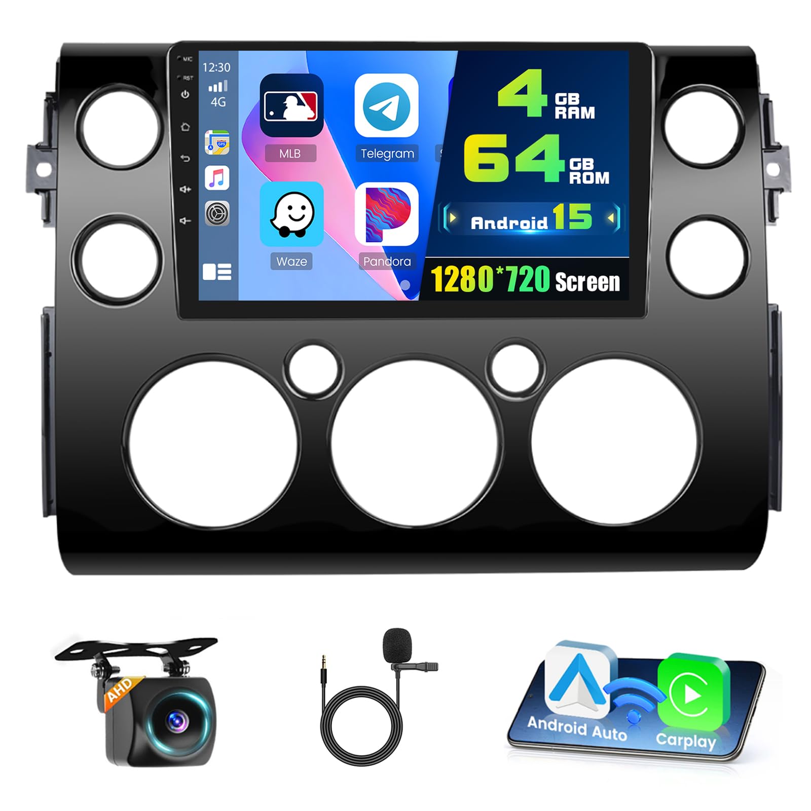 Amazon.com: 4+64G Android Car Stereo for Toyota FJ Cruiser 2006