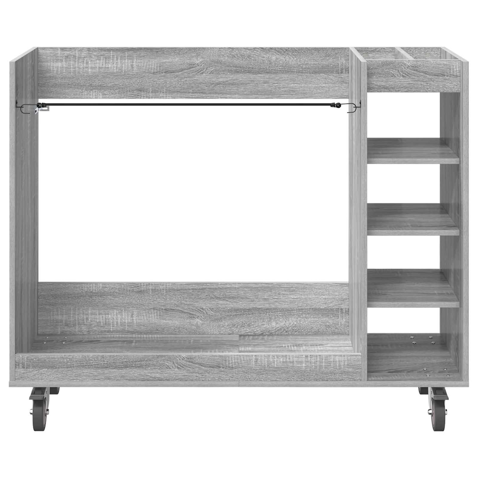 Gecheer Golf-Schrank Uni Grau, 120 x 45 x 98 cm, Holz, Stauraum für Golfzubehör, für Garage und Wohnraum