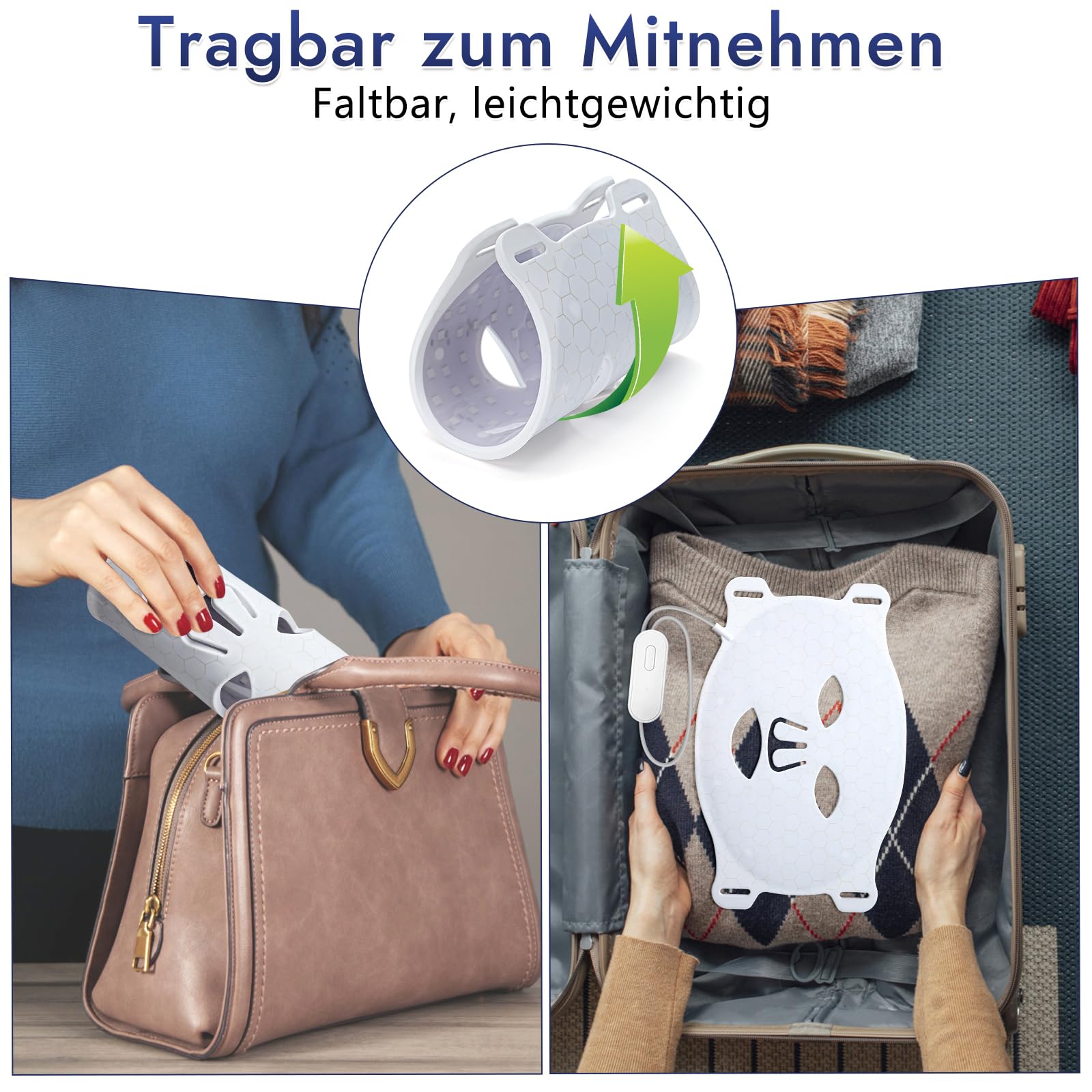 Rotlicht Mask Gesicht, Rotlichtlampe LED Maske Gesicht 7 FarbenLichtmaske mit 270 Perlen, Wiederaufladbare LED Maskes Gesichts für Gesichtsschönheit, Anti-Aging, Verjüngung (Weißes)