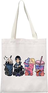 Horror Fans Makeup Bag Horror Movie Tv Show Lover Gift Zipper Pouch Gothic Movie Merchandise Zipper Pouch (Wednesday Cup Tote)