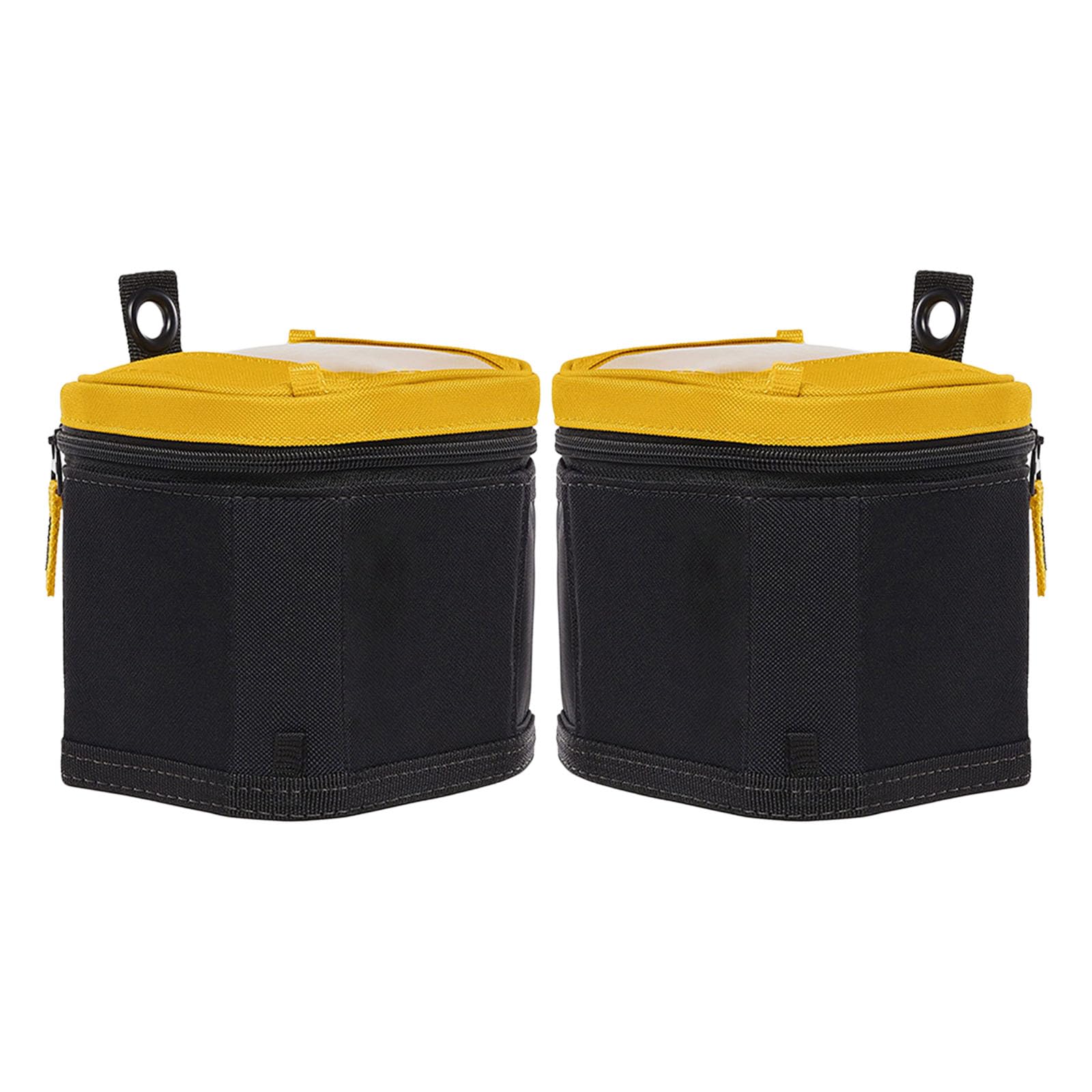 Werkzeug Zubehörtaschen mit Reißverschluss, 2er Pack, strukturiertes 600D Oxford Gewebe, Organisation von Heimwerkerbedarf für Schrauben, Bits, Garage, Arbeitsbereiche, Kleinteiletasche, Bit