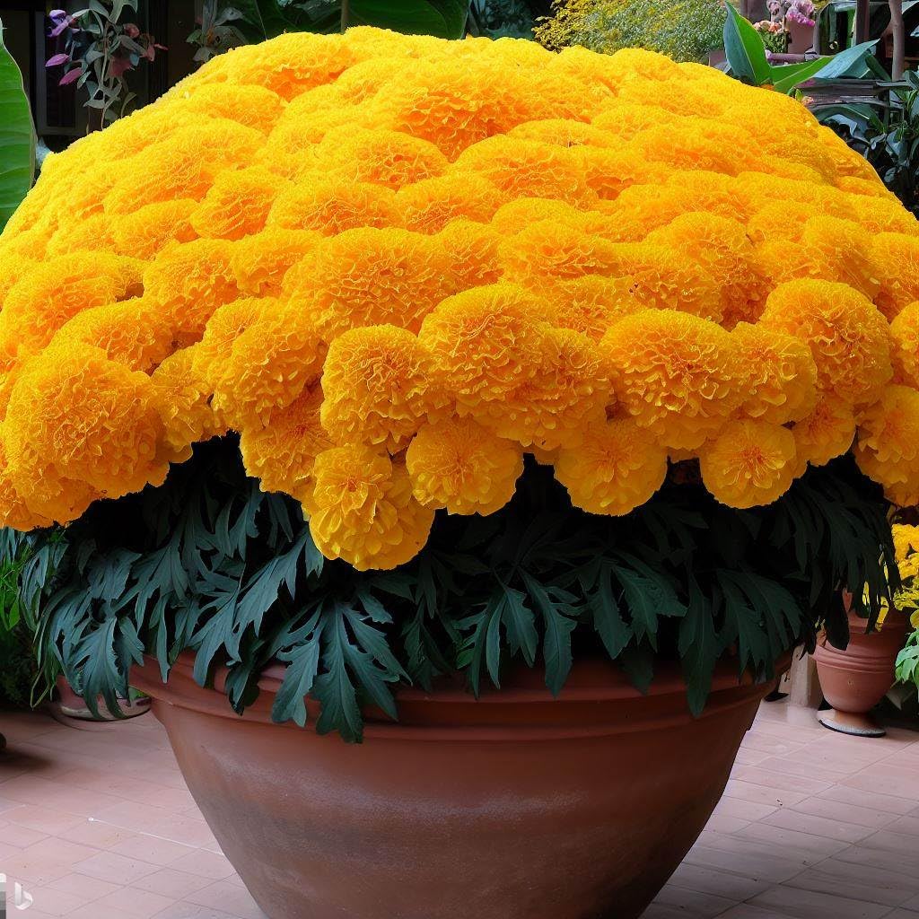 100+ Seeds- Marigold African High Yield Hybrid Flower Seeds For Gardening (B0CGRZNCVK) Amazon Price History, Amazon Price Tracker
