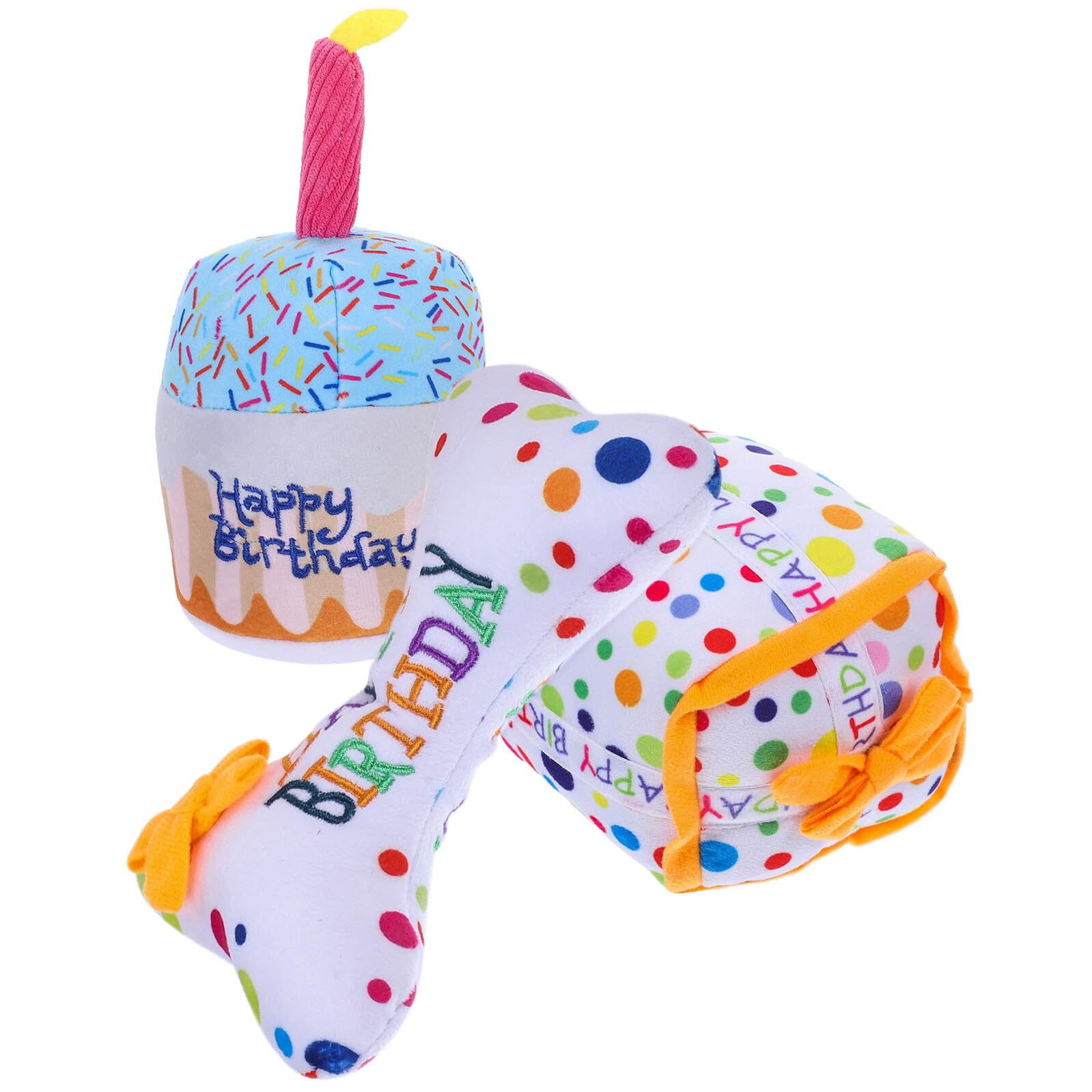 Jouets à mâcher pour chatons en peluche : lot de 3 peluches interactives