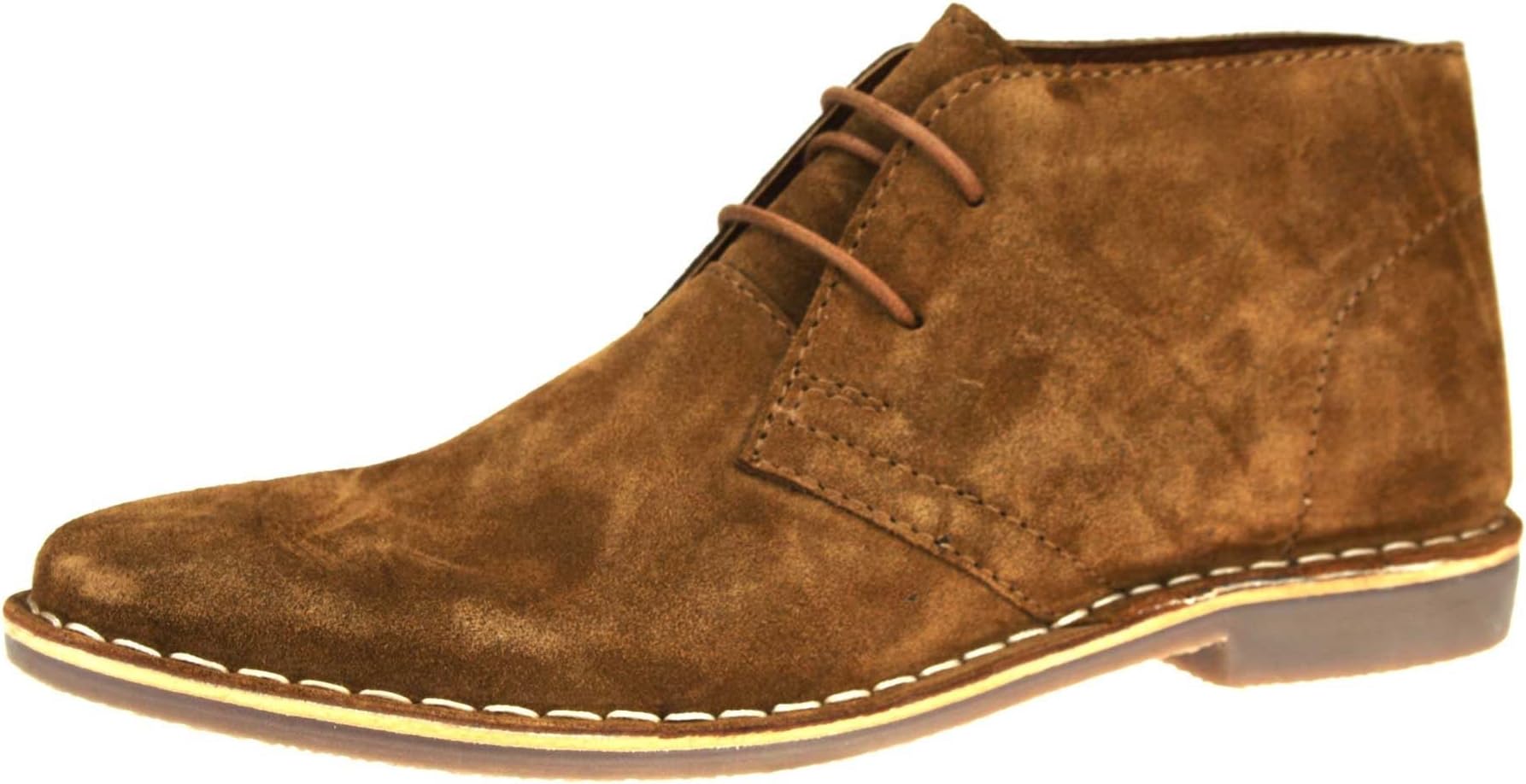 Gobi Black Suede Desert Mens Lace Boots