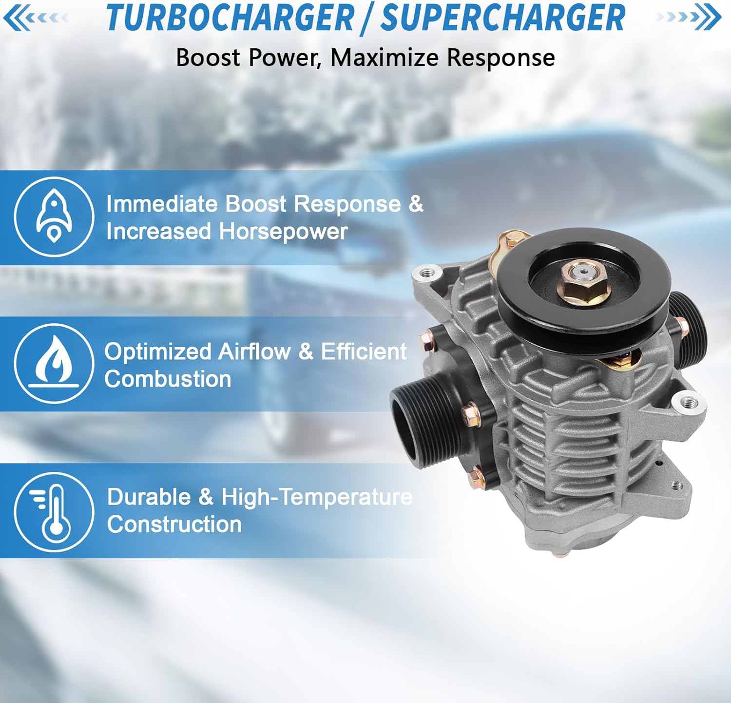 AMR300 Turbocharger Supercharger Kit for 1.5T ATV Cars & Compact Vehicles High-Efficiency Boost Compressor 14408KA051 Aluminum Alloy Performance Upgrade