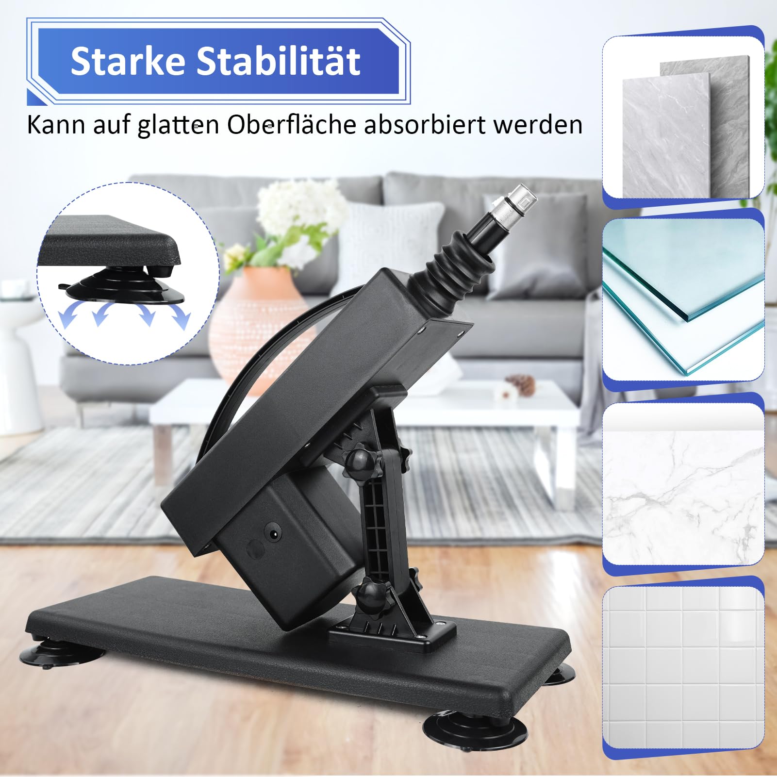 Fickmaschine Sexmaschine für die Frau mit Stoßfunktion Extrem Automatische Fickle Maschinen & Geräte Sex-Spielzeug Stoß Dildo Maschine Mit Anal Dildo Fuck Machine Sex (DeepBlack)