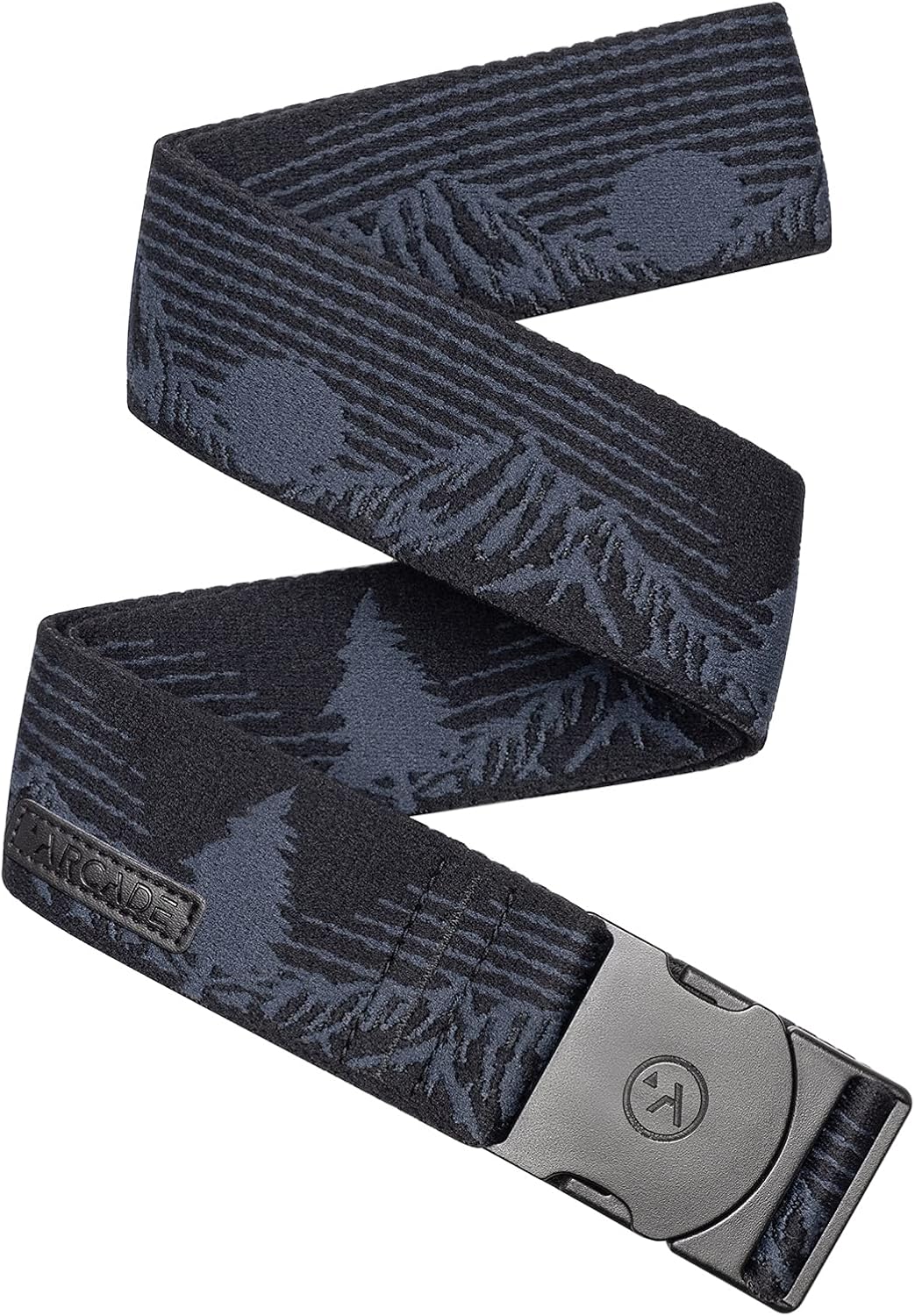 Arcade The Original Unisex Adventure Belt, Heavy Duty Elastic Webbing, Non-Metal Travel Friendly Buckle, Navy/Black/Open Range at  Men’s Clothing store