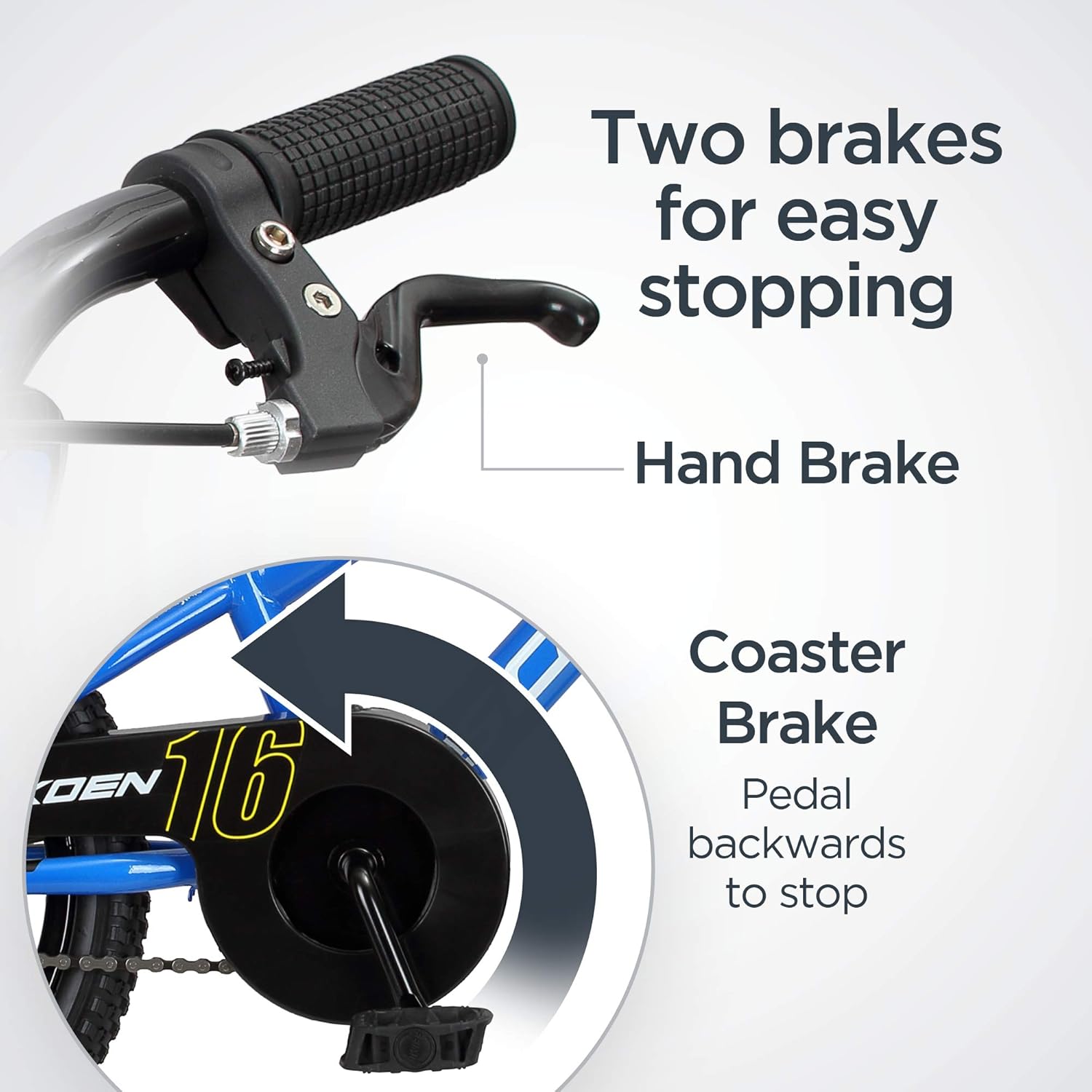 Schwinn Koen Boys Bike for Toddlers and Kids, 16-Inch Wheels, Blue : Everything Else